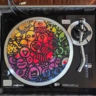 custon led Technics SL-1200MK2 Direct Drive DJ Turntable with case