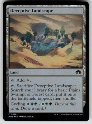 Deceptive Landscape Foil Common Modern Horizons 3 219 MTG Near Mint 2024