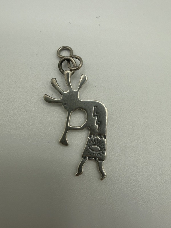 Sterling Silver Native Kokopelli Pendant 3/4”  1.61 Grams
