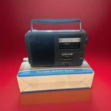 Craig CR4181 Portable Lightweight AM/FM Radio With Power Supply  Manual NIB
