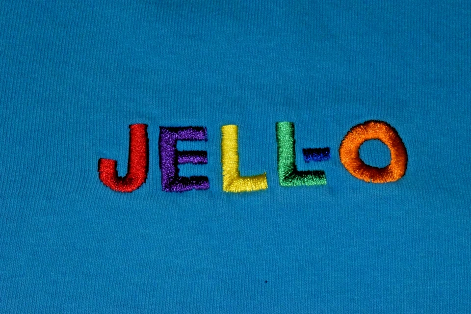 Camiseta Vintage Gildan Talla L Y2K Turquesa Jello Galería Museo Leroy Nueva York Foto 3 de 4