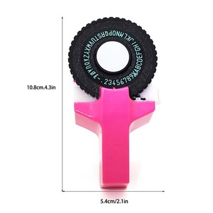 Mini Portable fabricant manuel d'étiquettes 3D Embossage de l'imprimante avec 9mm PVC Rubans V1