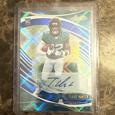 2025 Panini Absolute - Signature Rookies Blue Diamonds /50 Travis Hunter AU, RC