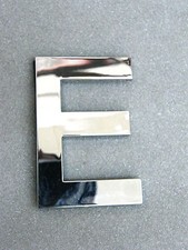 extra grosse Buchstaben E verchromt chrom Buchstabe Initialen groß