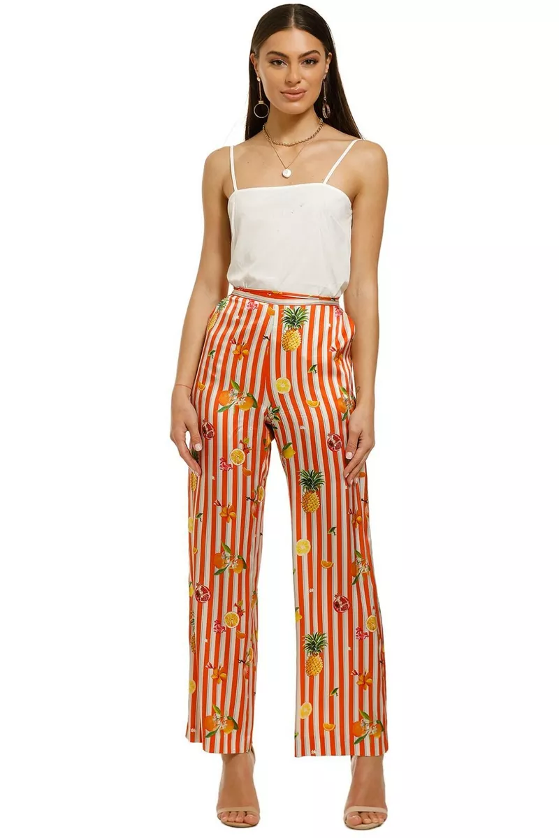 Pants with orange stripe sales