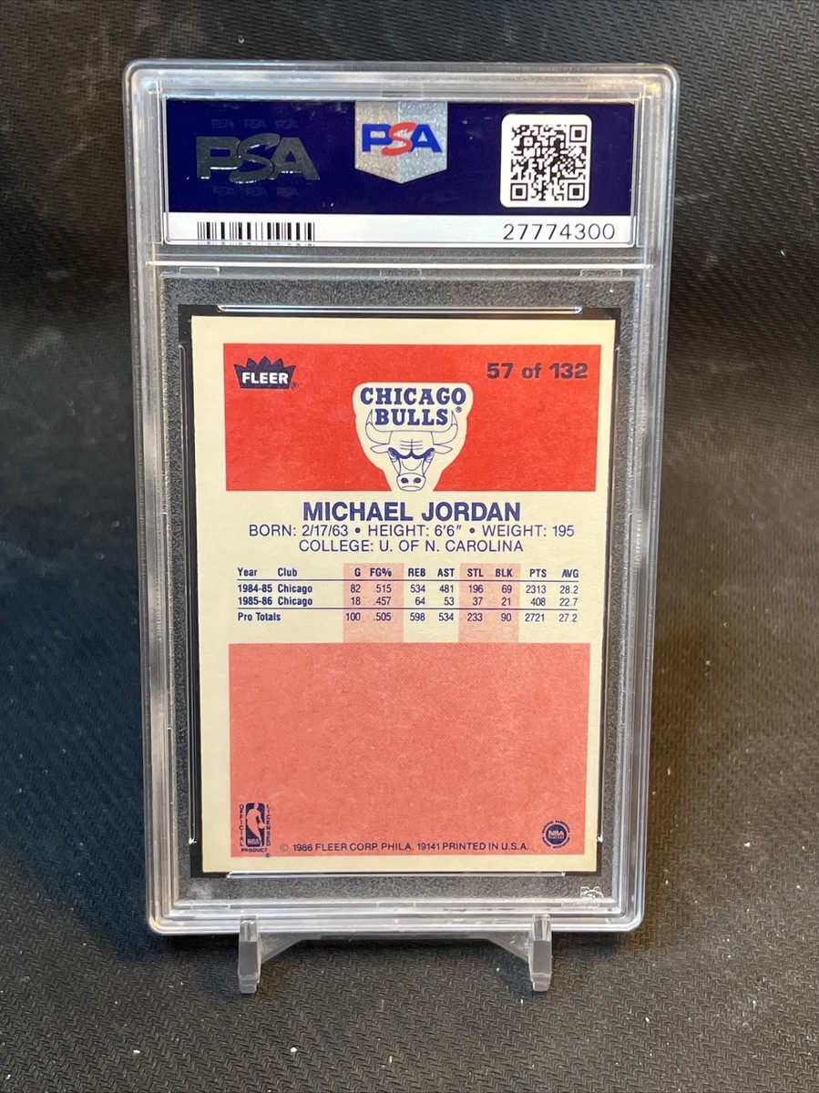1986-87 Fleer #57 Michael Jordan RC PSA 7 | eBay