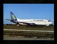 Aviation Airplane Airline postcard AB AIRLINES B-737-33A G-OABL Berlin OKC A342