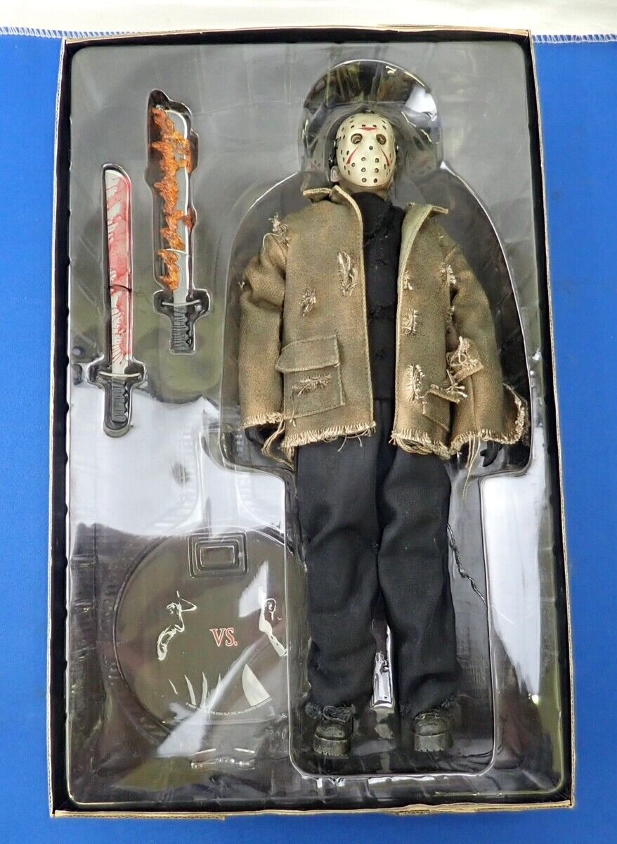 Sideshow Freddy vs Jason Jason Voorhees 12 inch Action Figure Boxed Rare