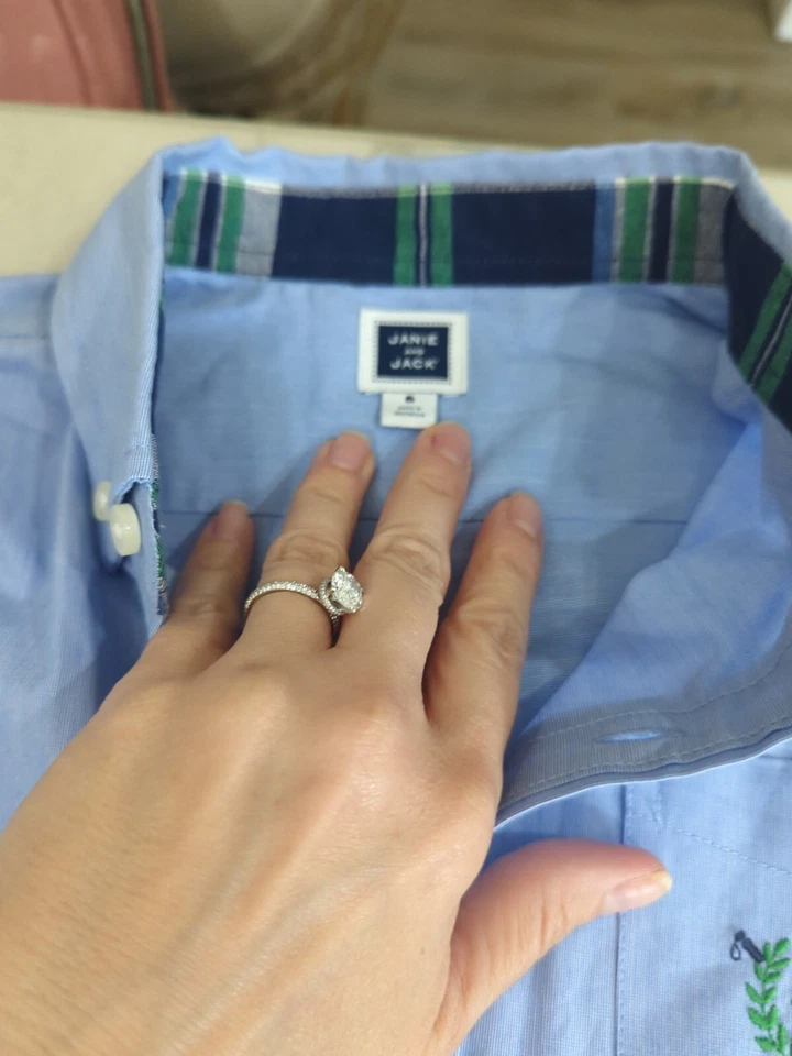 Camisa polo de rugby 2 Janie Jack masculina manga longa com botões 6 férias  - Imagem 4 de 4