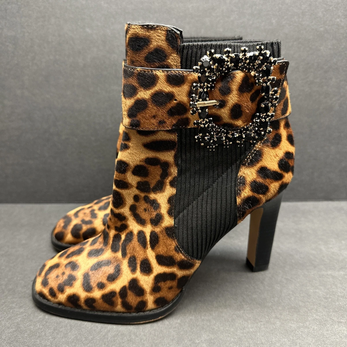 Karl lagerfeld deals leopard booties