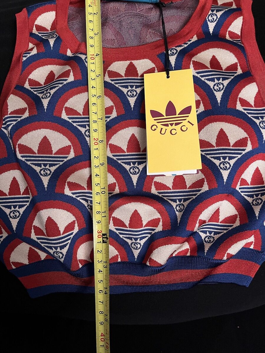 GUCCI x ADIDAS Collab-Jacquard Top- New With Tag-size Medium GUCCI x ADIDAS Collab-Jacquard Top- New With Tag-size Medium