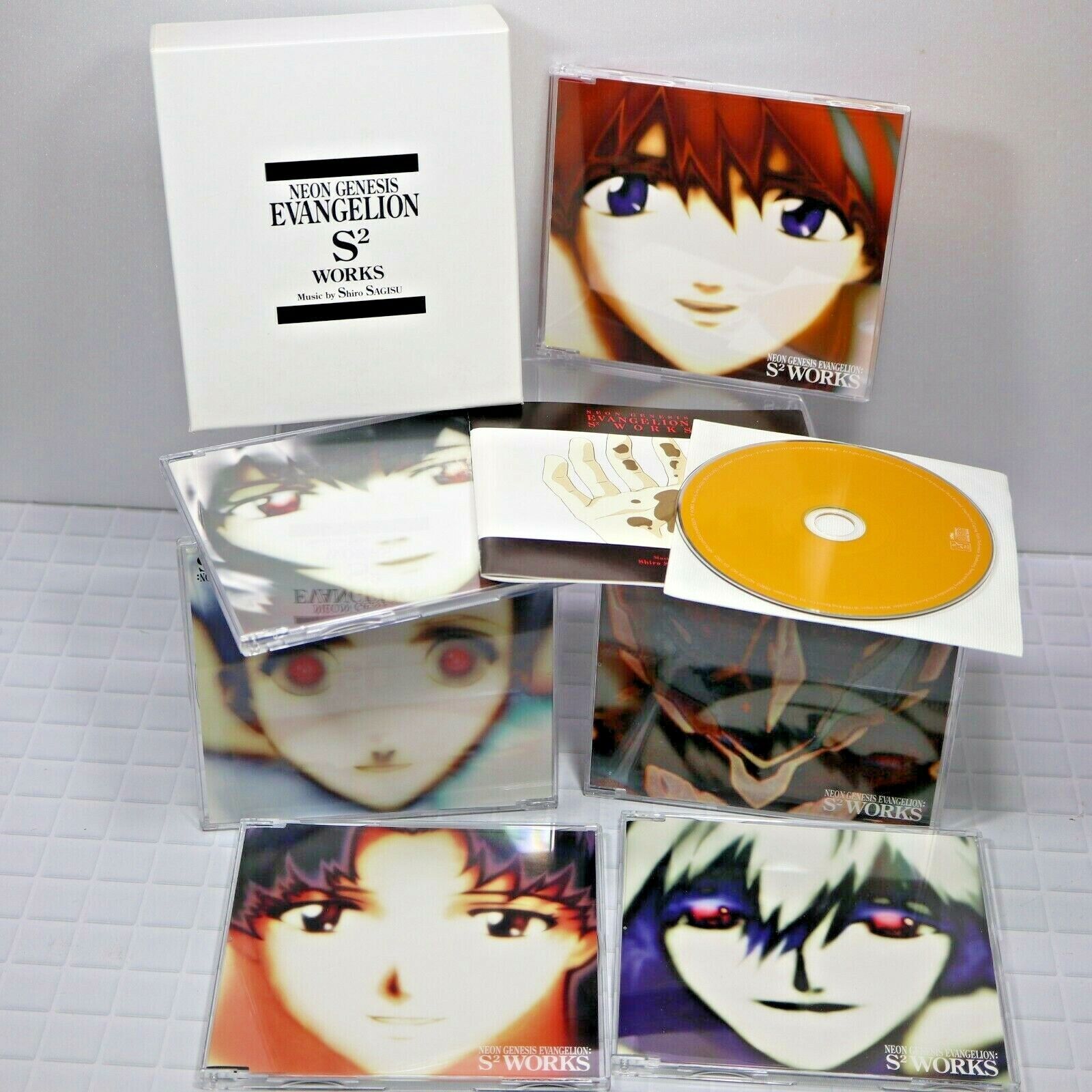 Neon Genesis Evangelion S2 Works Box Gainax Anime Soundtrack CD Japan w/bonus CD