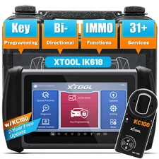 USED XTOOL IK618 KC100 Auto Key Programmer ECU Coding Bidirectional OBD2 Scanner