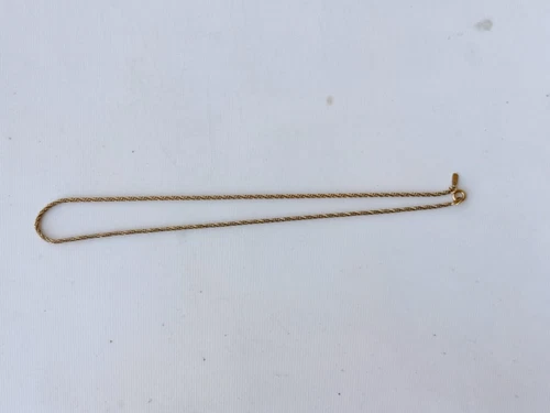 vintage monet gold tone necklace costume jewelry 14 inches