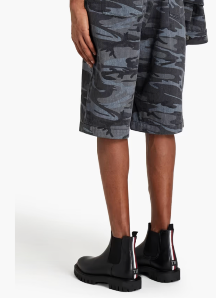 BALENCIAGA SHORTS DEADSTOCK Camo Denim Jeans Pants Hose