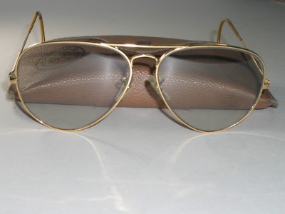 1960's 62[]14mm VINTAGE B&L RAY-BAN CLEAR CRYSTAL LENS AVIATOR