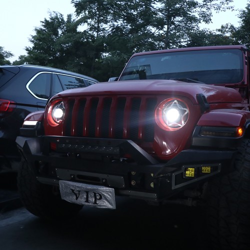 For Jeep Wrangler JL Gladiator 18-24 9" LED Halo Headlights Star DRL Turn Combo - Picture 6 of 11