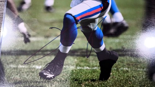 JSA CERTIFIED SINORICE MOSS AUTOGRAPH PHOTO 16X20 AUTO MIAMI HURRICANES GIANTS - Picture 2 of 4