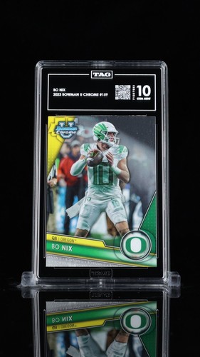 2023 Bowman Chrome University Bo Nix #159 card