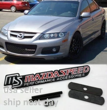 JDM NEW Metal MS MazdaSpeed GRILL BADGE CHROME Grille Front Emblem Badge Decals