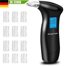 Testsieger Alkoholtester Polizeigenau Promille Test Atem Messgerät 12 Mundstücke