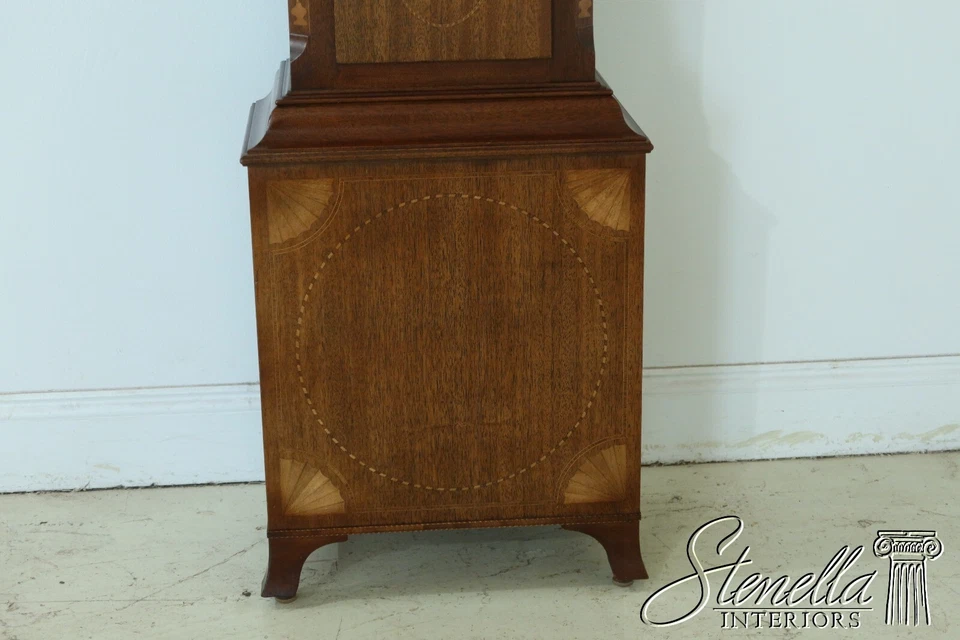 50979EC: COLONIAL Joseph Doll Henry Ford Reloj Abuelo Caoba con Incrustaciones Foto 3 de 4