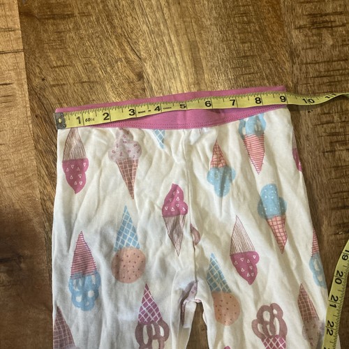 Tea Collection Ice cream Cone 2 Piece Cotton Pajama Set Sz 7 - Picture 6 of 12