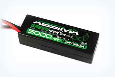 ABSIMA HARDCASE STICK RACING LIPO AKKU 11,1V 5000 50C 3S T-PLUG STECKER # 414001