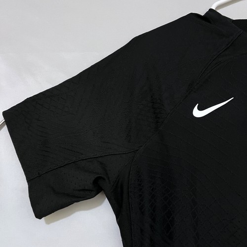 NWT NIKE Vapor IV Slim Fit Womens Medium Black Knit Soccer Jersey Shirt DR0674 - Picture 3 of 8
