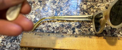 Vintage Foremost Katzenauge Cateye Brille/Sonnenbrille Gestell 5 1/2" 50er Jahre Elfenbein - Bild 10 von 18