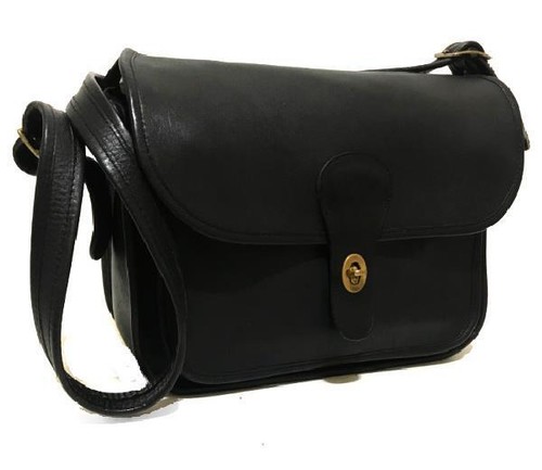 RARE Coach Vintage 1986 Original Rambler Black Leather Bag 9735 Made in NYC WOW - 第 1/1 張圖片