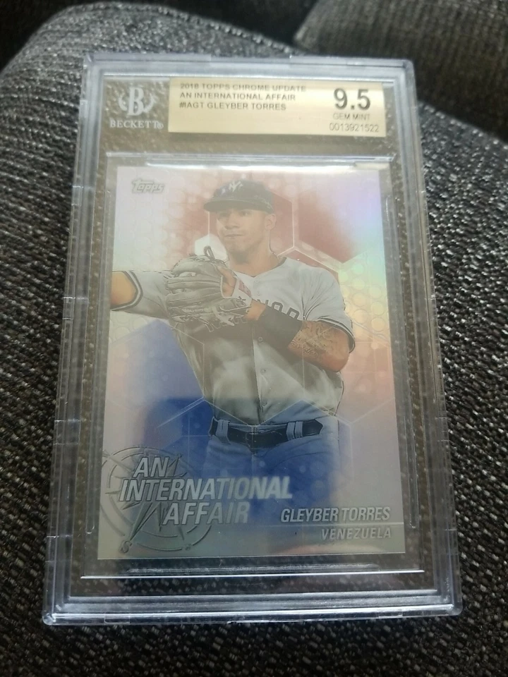 2018 Topps Chrome Update An International Affair #IAGT Gleyber Torres BGS 9.5 NY - Image 2 of 3