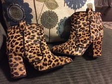 New Laurence Dacade Paris Calf Hair Leopard Cheetah Boots Booties Sz 5.5b $1275!