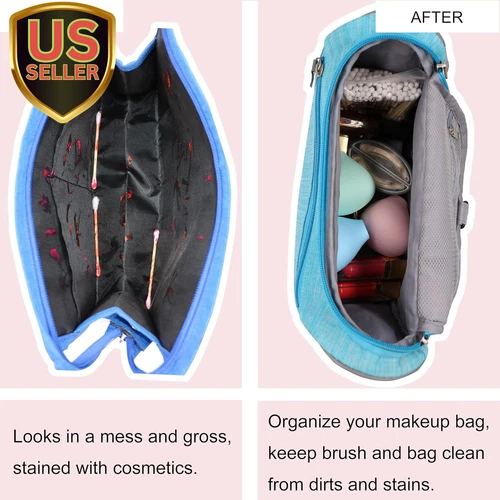 Makeup Brush Covers, Silicone Brush Organizer Case for Makeup Storage and Pro...