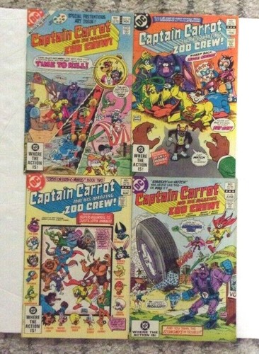 LOTE DE ANIMALES DIVERTIDOS CAPITÁN ZANAHORIA 1982 #1,2,5,8 MOTU VISTA PREVIA, #9,12,15,16, EN MUY BUEN ESTADO+ BONITO - Imagen 2 de 2