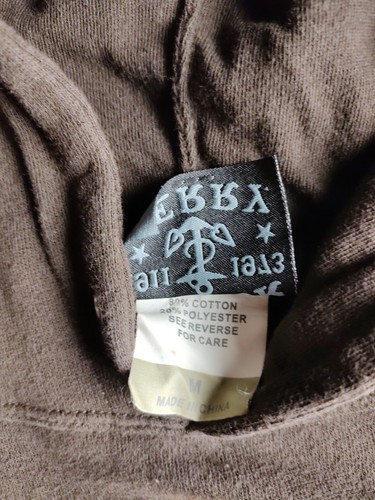 Sailor Jerry Brown Anchor Hoodie Medium Punk Fashion Nautical - Picture 3 of 3