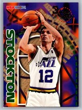 John Stockton 1995-96 Hoops Triple Threat BASKETBALL #247 Utah Jazz HOF