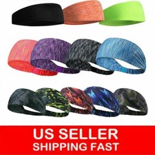Hair Head Band Sweatband Headband Stretch Men Women Wrap Elastic Sports Yoga Gym