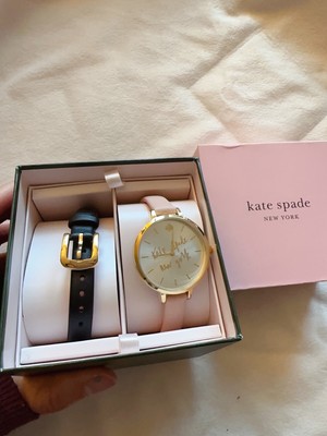 Kate Spade Silver and Gold Watch Kate Spade Gold Gramercy Grand Wrist Watch Ladies White Dial  main image 4