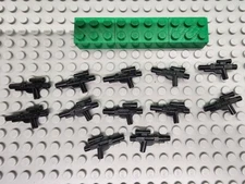 LEGO Parts - Black Minifigure, Weapon Gun Blaster SW Standard - No 58247  QTY 12