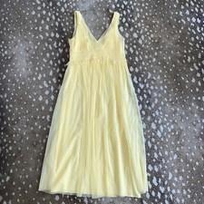 Zara, yellow, lined maxi dress, size small