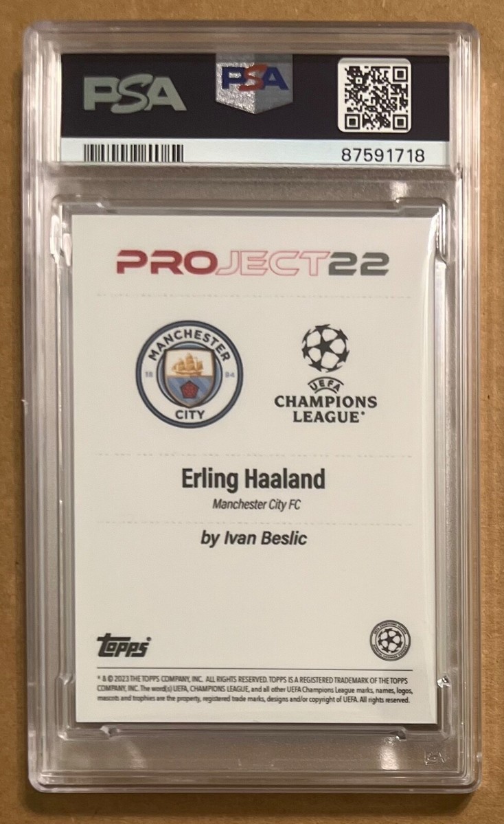 Topps UEFA CL Erling Haaland PSA10 鑑定済 2023-24 Topps UEFA CC Erling Haaland Ultimate Stage Chrome