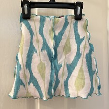 Haystacks Baby Bias Reversible Skirt Steam Train Michigan USA Girls SZ Small NWT