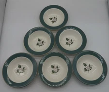 Century Service Corp  Emerald Floral Alliance Ohio 6 Dessert Bowls READ