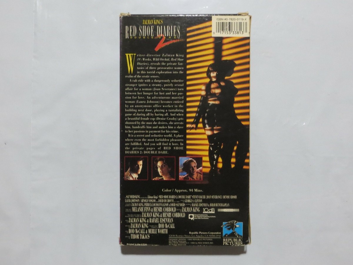 Red Shoe Diaries 2 - Double Dare (VHS, 1993, Unrated) David