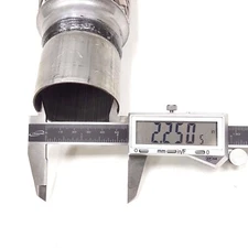 Exhaust Flex Pipe 2.25"x14" Double Braided Stainless Steel Heavy Duty Extension