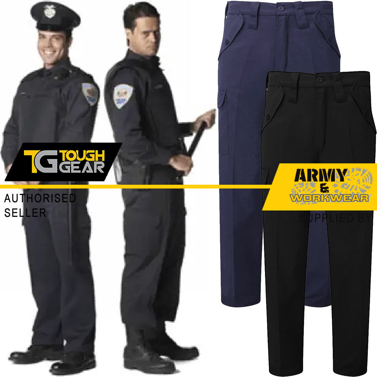 Police Security Guard Combat Cargo Trousers Work Pants 6 Police Security Guard Combat Cargo Trousers Work Pants 6