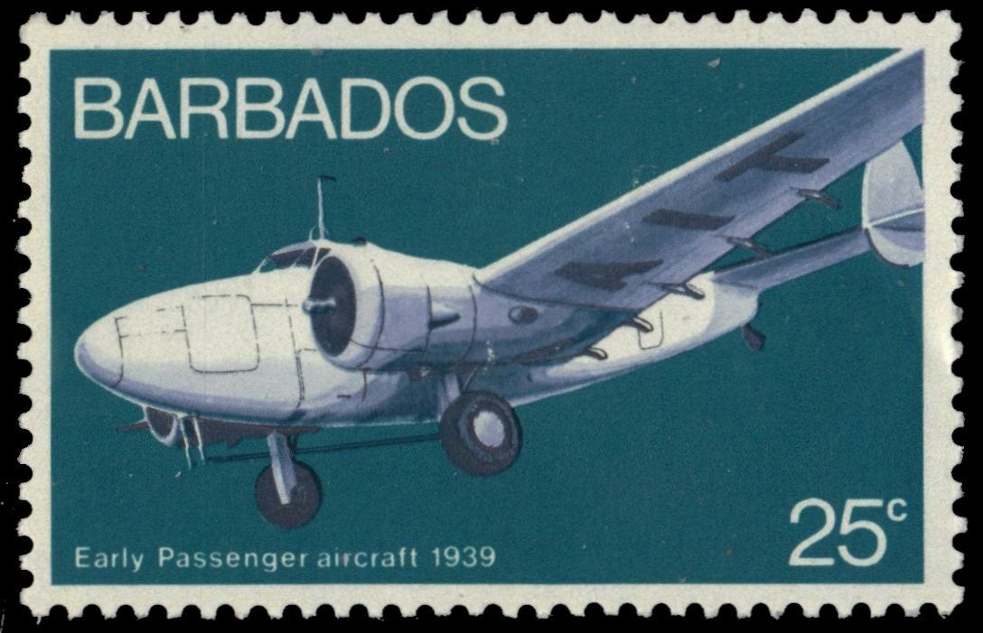 BARBADOS 386 (SG474) - Aviation History 