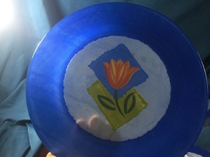To Advise 13 Pc Arcoroc France Matys Blue Painted Glass Dinner Salad Plate Bowl Tulip Popular Www Crystalglass Ca
