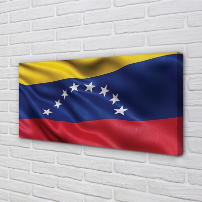 Tulup Leinwandbild 120x60 Wandkunst Flagge Venezuela